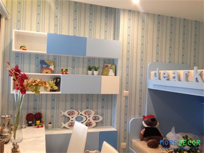 Thi công giấy dán tường phòng bé trai tại IMPERIA GARDEN