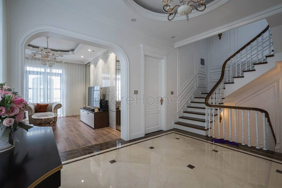 Các sản phẩm biệt thự tân cổ điển đèn trần có thiết kế vô cùng ấn tượng, đường nét sang trọng Mẫu thiết kế và thi công nội thất biệt thự