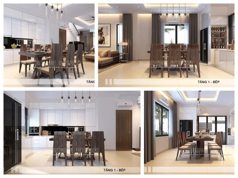 Sản phẩm bàn ghế ăn gỗ óc chó hiện đại đẹp xuất sắc